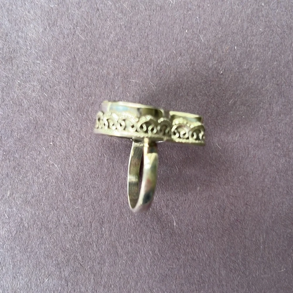 Sterling Silver Fossil Shell Ring - Picture 7 of 8